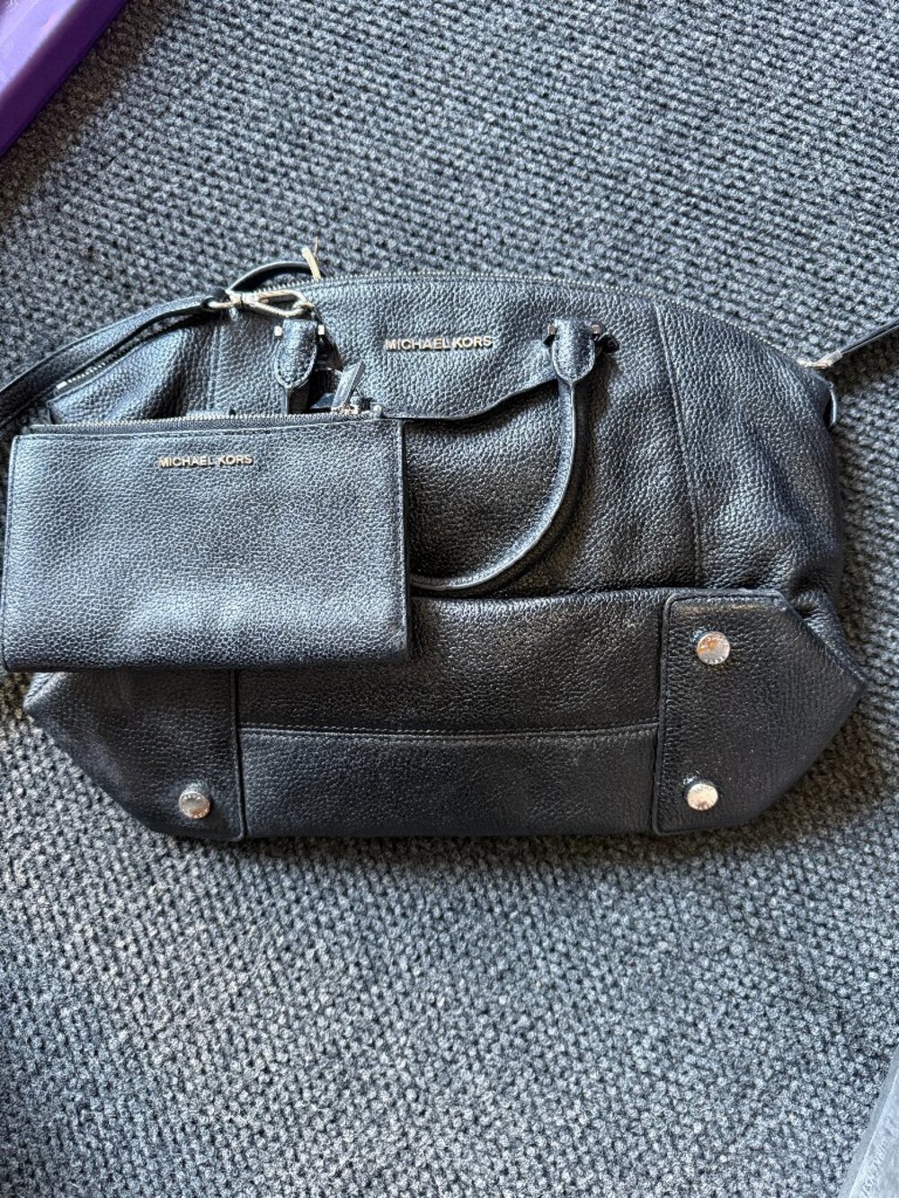 Michael Kors Black Handbag and Wallet